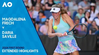 Magdalena Frech v Daria Saville Extended Highlights | Australian Open 2024 First Round