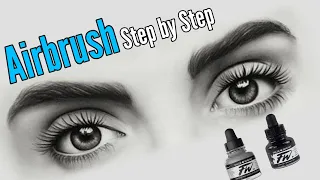 Airbrushing for beginners how to paint eyes