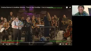 Jonathan Antoine & Cristina Ramos - Time To Say Goodbye (Live/Aspendos) Reaction #jonathanantoine