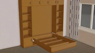 Сборка шкаф кровати с механизмом Gilardi
