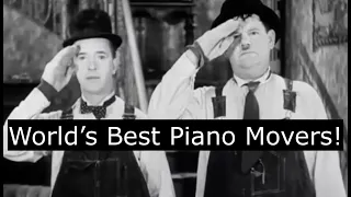 The World's Best Piano Movers - Laurel & Hardy!