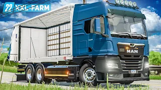 LS22 XXL Farm #11: Der erste LKW auf dem Hof: MAN TGX 2020 mit Wechselbrücke! | FARMING SIMULATOR 22