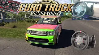 Euro Truck Simulator 2/Range Rover/катка/Logitech momo racing/rx580