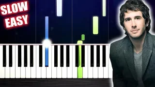 Josh Groban - You Raise Me Up - SLOW EASY Piano Tutorial by PlutaX