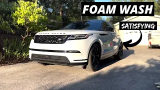 Washing A Dirty Range Rover - Satisfying Exterior Auto Detailing