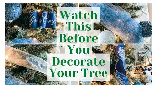 FOUR WAYS TO ADD RIBBON TO YOUR CHRISTMAS TREE | WATCH THIS BEFORE YOU DECORATE YOUR TREE