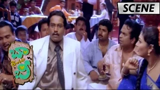 Sunil and Brahmanandam Comedy Scene in Hotel - Bobby Movie Scenes