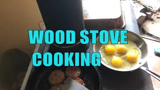 WOOD STOVE COOKING