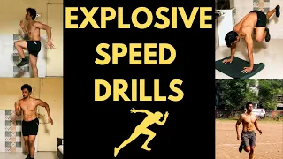 Explosive Speed Exercises | No Equipment/Bodyweight Training You Can Do Anywhere