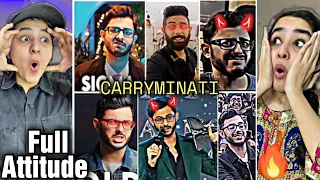 CARRYMINATI FULL ATTITUDE VIDEOS😈🔥| CARRYMINATI ANGRY MOMENTS😡🤬| CARRYMINATI SAVAGE REPLY😎