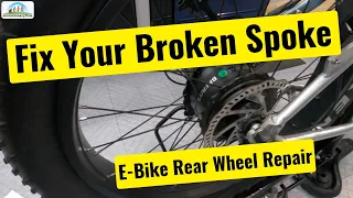 How to Replace that Broken Spoke on your E-Bike yourself!