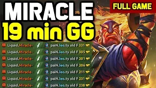 OMG! Miracle NONSTOP Kills vs Pro TA mid - 16 kills in 19 minutes