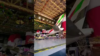 Santa's little engineers,making magic inside our hangar this Christmas.Merry Christmas from Emirates