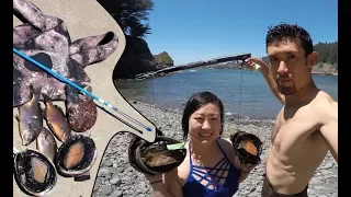 Spearfishing and Freediving Catch n Cook w/ the Girlfriend and Wilderness Medic