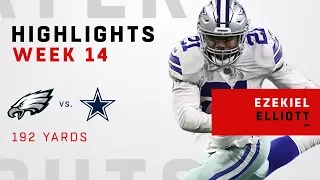 Ezekiel Elliott Explodes for 192 Total Yards vs. Eagles