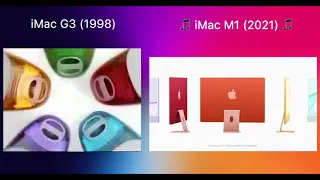 iMac 1998 vs iMac 2021 Commercials Side by Side #SpringLoaded #iMac