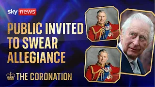 Coronation: Public invited to swear allegiance out loud to King Charles