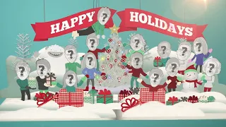 Animated Christmas Card Template - Holiday PopUp - YOUR FACES!