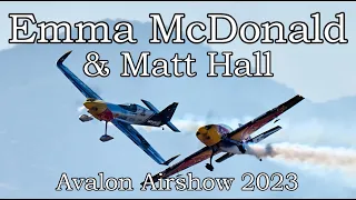 Emma McDonald, Extra 300L & Matt Hall, MXS-R  - Australian International Airshow - 2023-03-03.