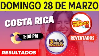 Sorteo 1:00pm Nuevos Tiempos y 3 Monazos Medio día del domingo 28 de marzo del 2021