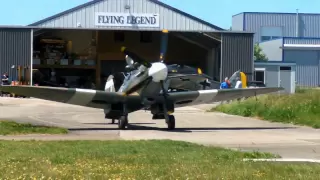 FW190 Spifire startup. Take off inbound  Prague, 4 june 2010.