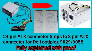 Normal Smps 24 Pin Convart To Dell 8 Pin Smps | Dell optiplex 9020/9055 | @Salotra_techs