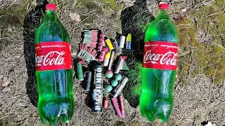 ✅🔥BIG FIRECRACKERS vs GREEN Coca Cola