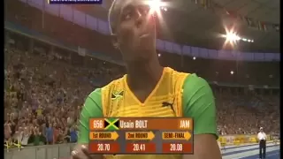 Usain Bolt 200m world record: 19.19!!! (+ Michael Johnson's reaction)