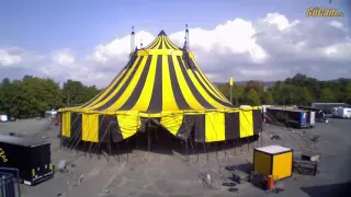 Aufbau Zirkus "Flic Flac" in Göttingen - September 2016