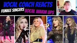 Female Singers 'Vocal Warm Up's Reaction' Celine Dion, Madonna, Kelly Clarkson, Selena & Taylor