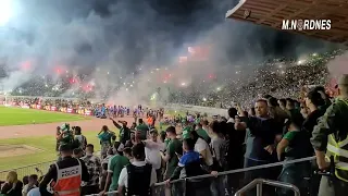 كركاج خيالي من جمهور الرجاء في مباراة أسفي اليوم 🔥🔥✅👽☠💚🦅