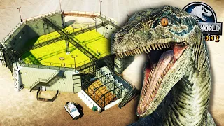 BUILDING the RAPTOR PADDOCK from JURASSIC WORLD!! - Jurassic World Evolution 2