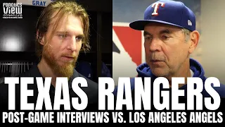 Bruce Bochy & Jon Gray React to Texas Rangers Comeback Win vs. Angels, Nate Lowe, Jonathan Hernandez