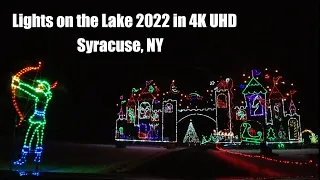 Syracuse Lights on the Lake 2022 - 4K Christmas (Onondaga Lake Park, Liverpool, NY)