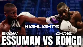 EKOW ESSUMAN VS CHRIS KONGO BOXING HIGHLIGHTS