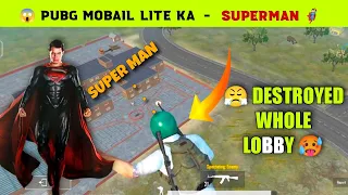 🔥 PUBG MOBAIL LITE SUPER MAN 🦸🏻‍♂️ | WHOLE LOBBY DISTROYED 😤 | pubg mobail lite gameplay  #pubglite