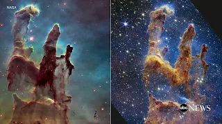 Webb telescope takes star-filled portrait of Pillars of Creation