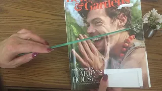 ASMR  Magazine Reading- Soft Spoken Flip Through Better Homes and Gardens- Harry Styles on cover