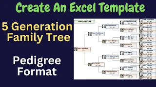 Create A 5 Generation Pedigree Family Tree In Excel