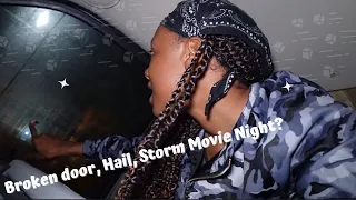 Van Life: Broken door, Hail Storm, Movie Night (A typical day in van life)