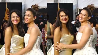 Watch beautiful Sara Ali Khan With gorgeous preity zinta At IIFA 2019 Green Carpet