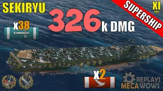 SUPERSHIP Sekiryu 326k Damage | World of Warships Gameplay