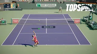 Top Spin 2K25 - Carlos Alcaraz Vs Matteo Berrettini - HYPER TIE BREAK - Indian Wells Open (PS5)