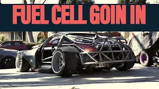 Our Project Twin Engine 350Z gets a Fuel Cell + Our Mishimoto Radiator Setup!