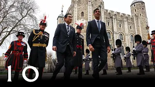 Rishi Sunak meets Japan's Prime Minister at the Tower of London