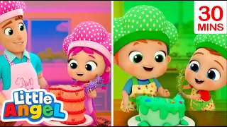 The Great Bake Off | Little Angel Kids Songs & Nursery Rhymes | Moonbug Kids