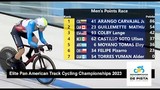 Men Points Race 30 km | Elite Pan American Track Cycling Championships 2023, San Juan - Argentina