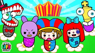 Quintuplets From The Amazing Digital Circus Were Separated At Birth | Toca Life World