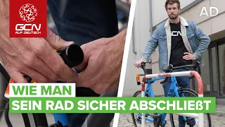 Wie man sein Fahrrad sicher in der Stadt abschließt | Tipps gegen Fahrrad-Diebstahl