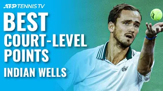 Best Court-Level Tennis Points From Indian Wells 2021!